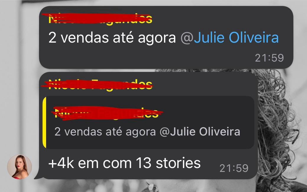 Comprovante de R$4.000 em 13 stories